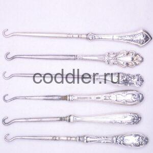 Крючки-14 для кодлера серебро