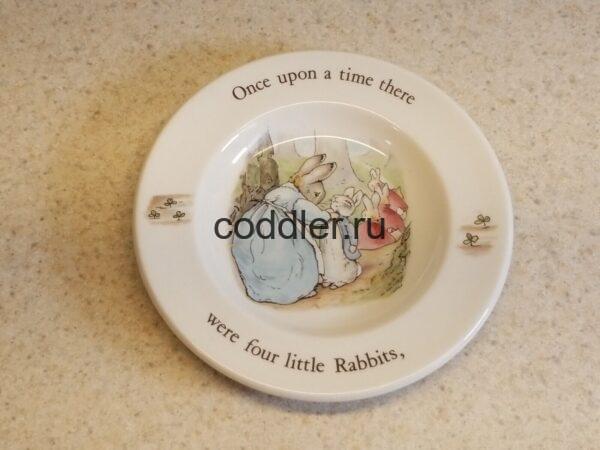 Блюдце для кодлера "Peter Rabbit"